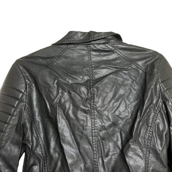 Blank NYC Vegan Leather Moto Biker Jacket - Size Small (2885)‎ - Picture 6 of 7